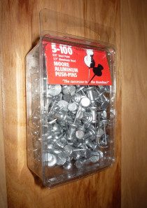 Aluminum Push Pins